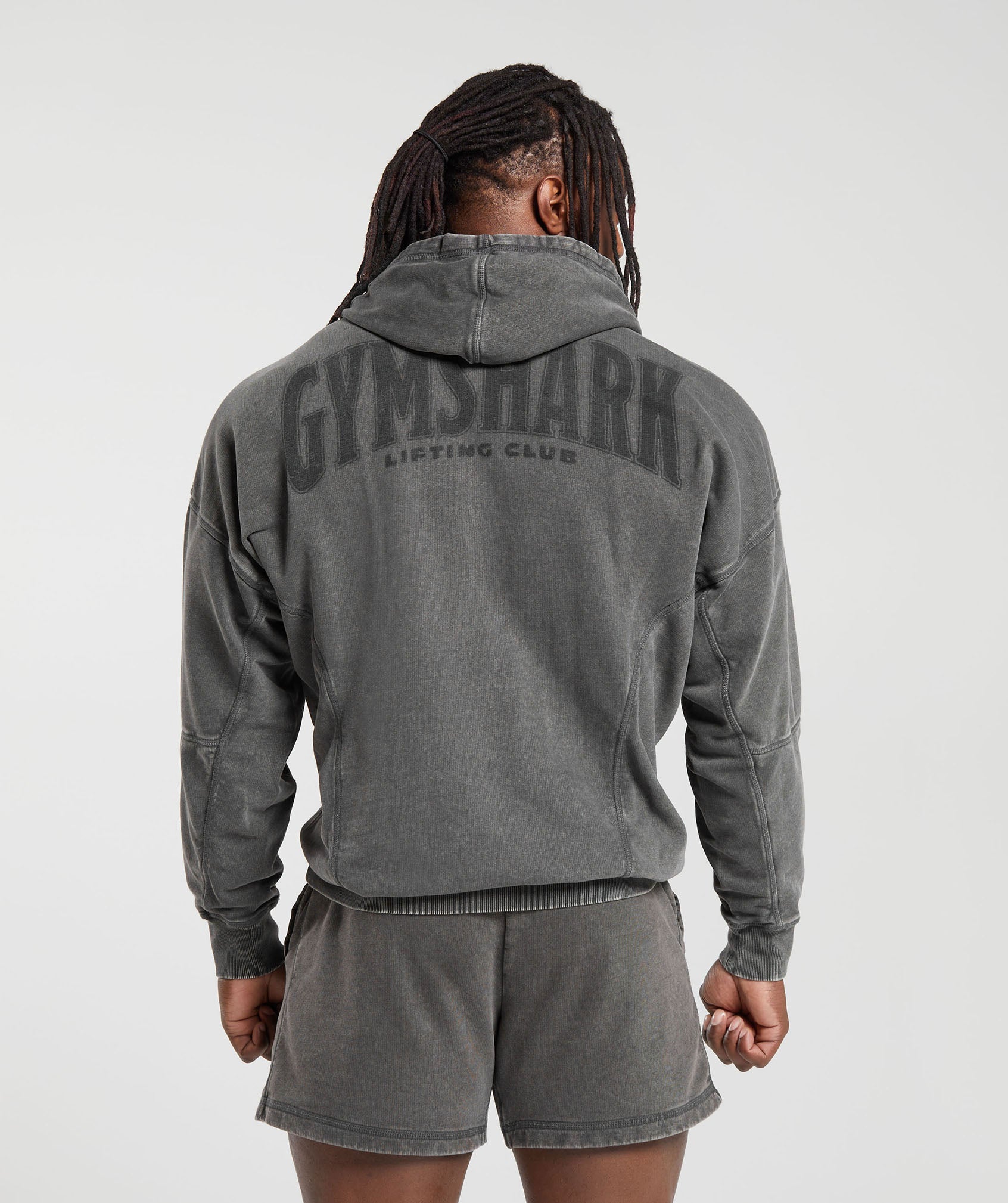 Gymshark Heritage Washed Hoodie Onyx Grey