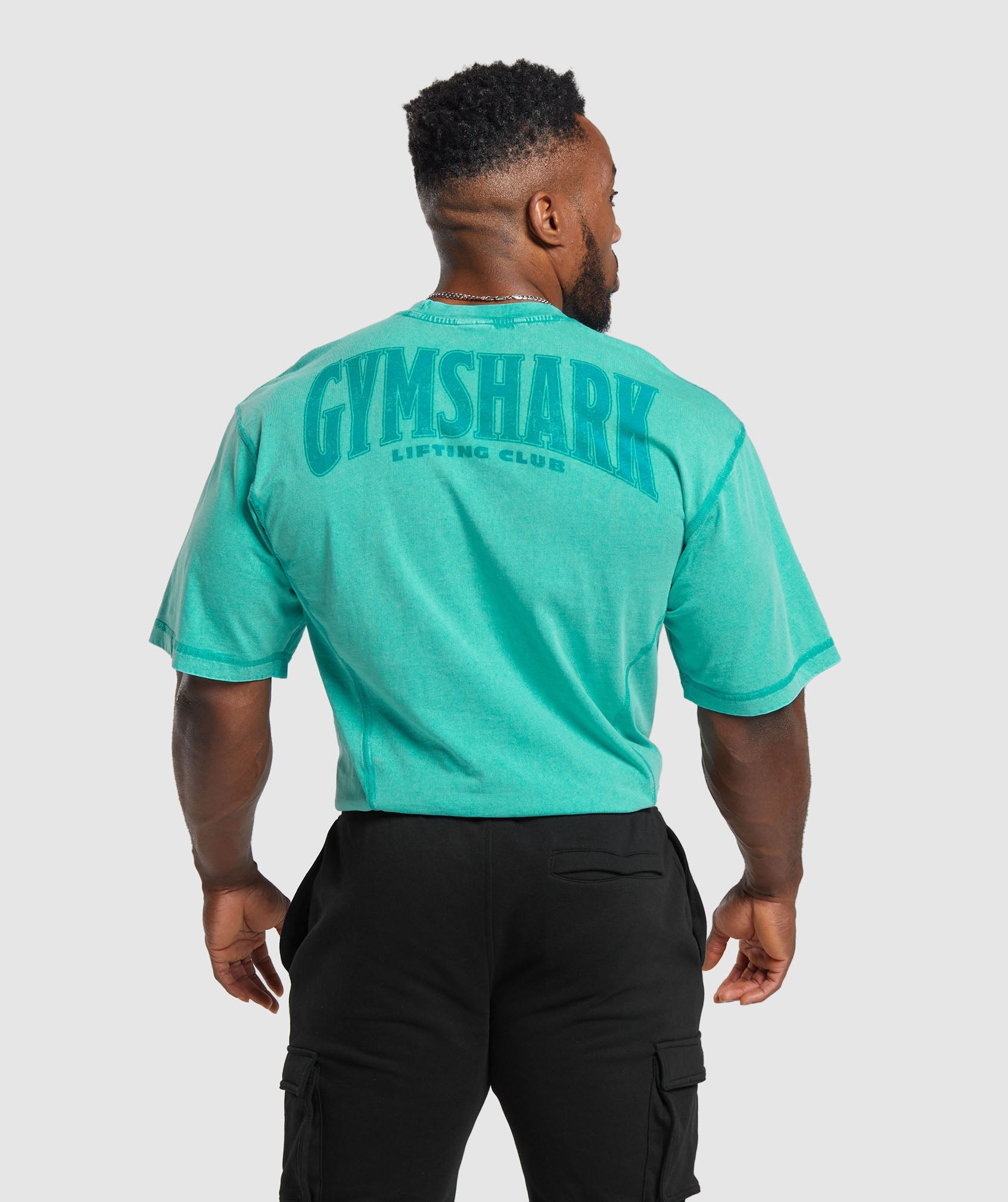 Gymshark Heritage Washed T-Shirt Capri Blue