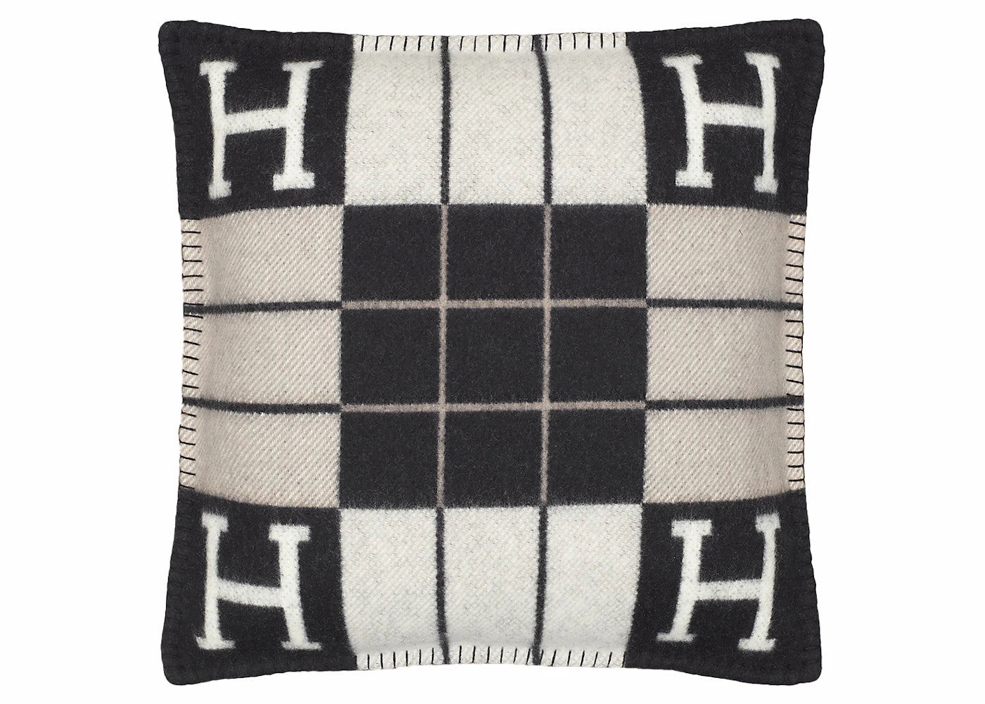 Hermes Avalon Iii Pillow Small Model Ecru Noir