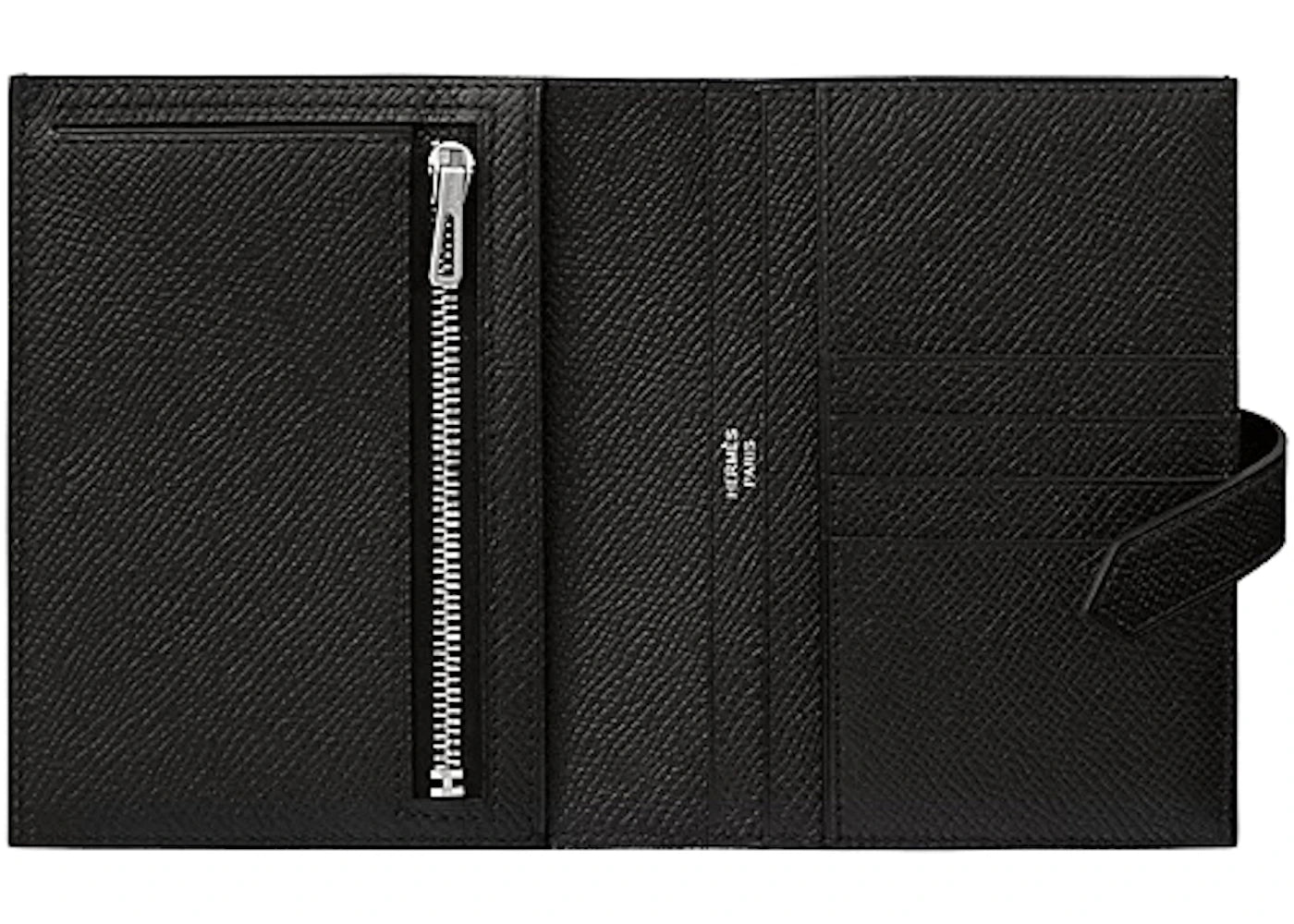 hermes bearn compact wallet black 