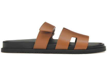 Hermes Chypre Sandal Naturel Black Smooth Calfskin Leather M