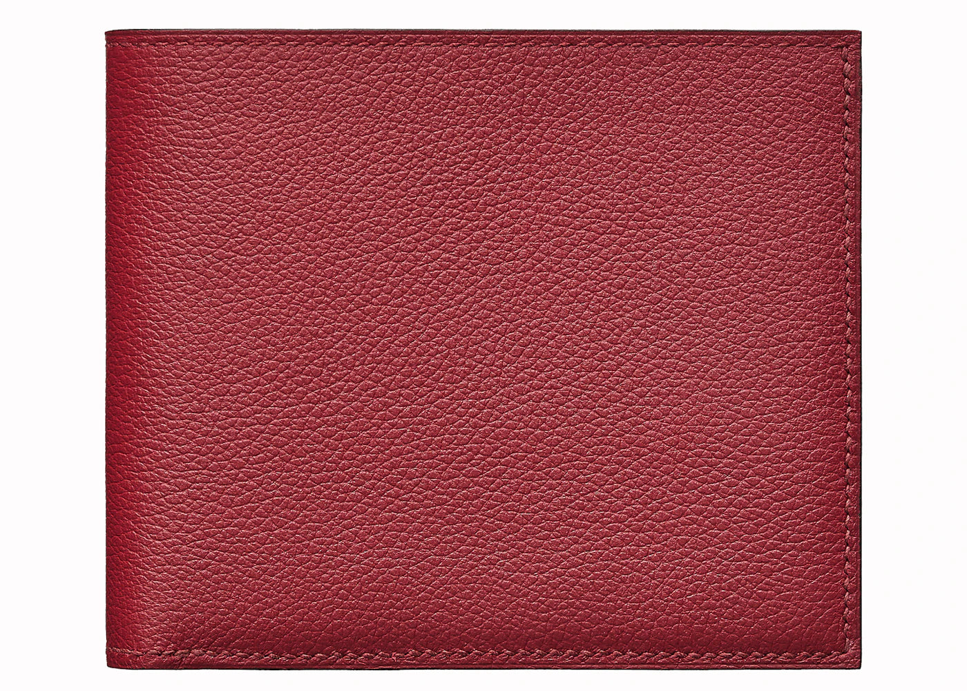 Hermes Mc2 Copernic Compact Wallet Evercolor Rouge Grenat