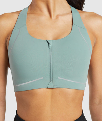 Women's Gymshark Running Sports Bra Celeste Blue