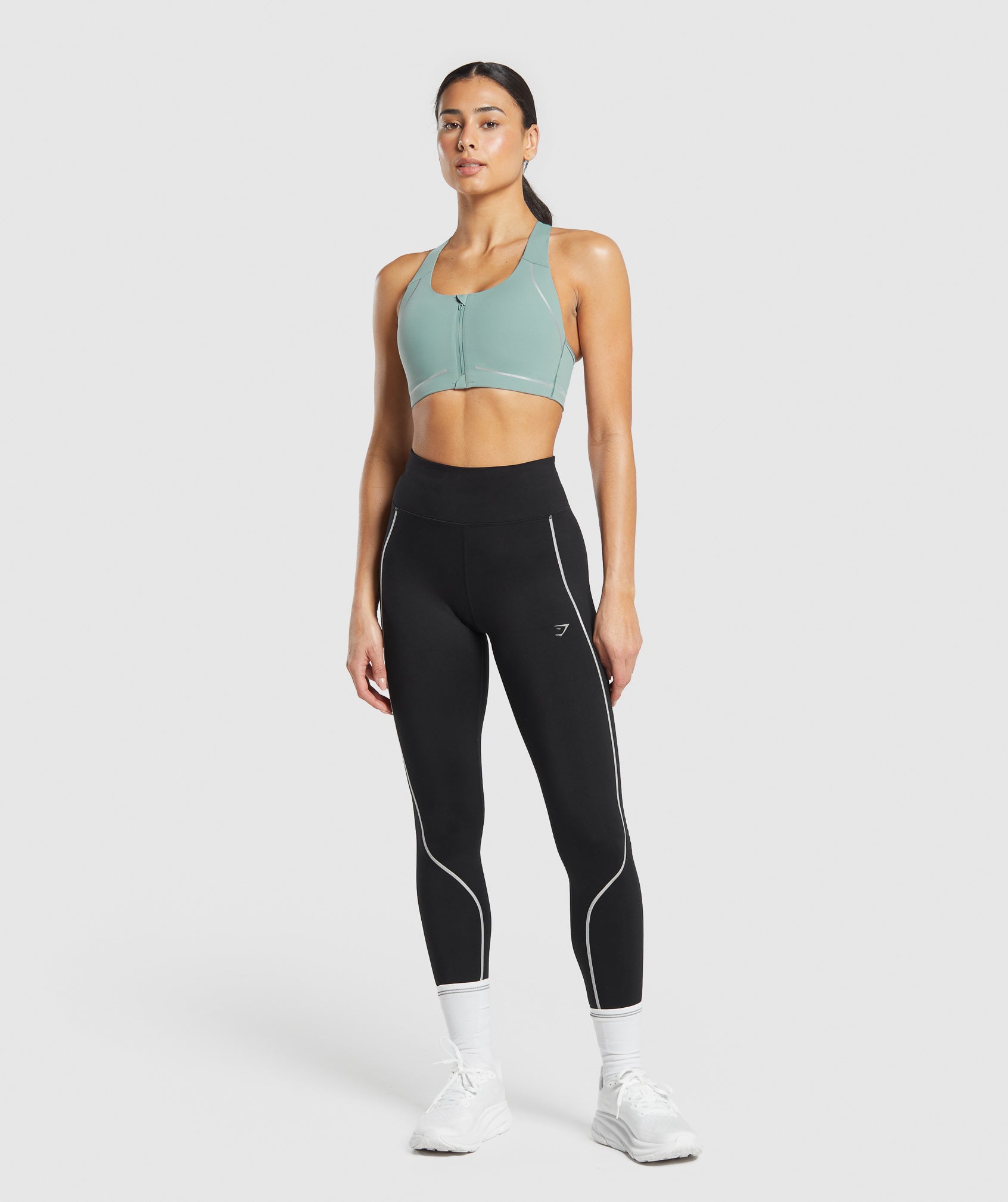 Women's Gymshark Running Sports Bra Celeste Blue