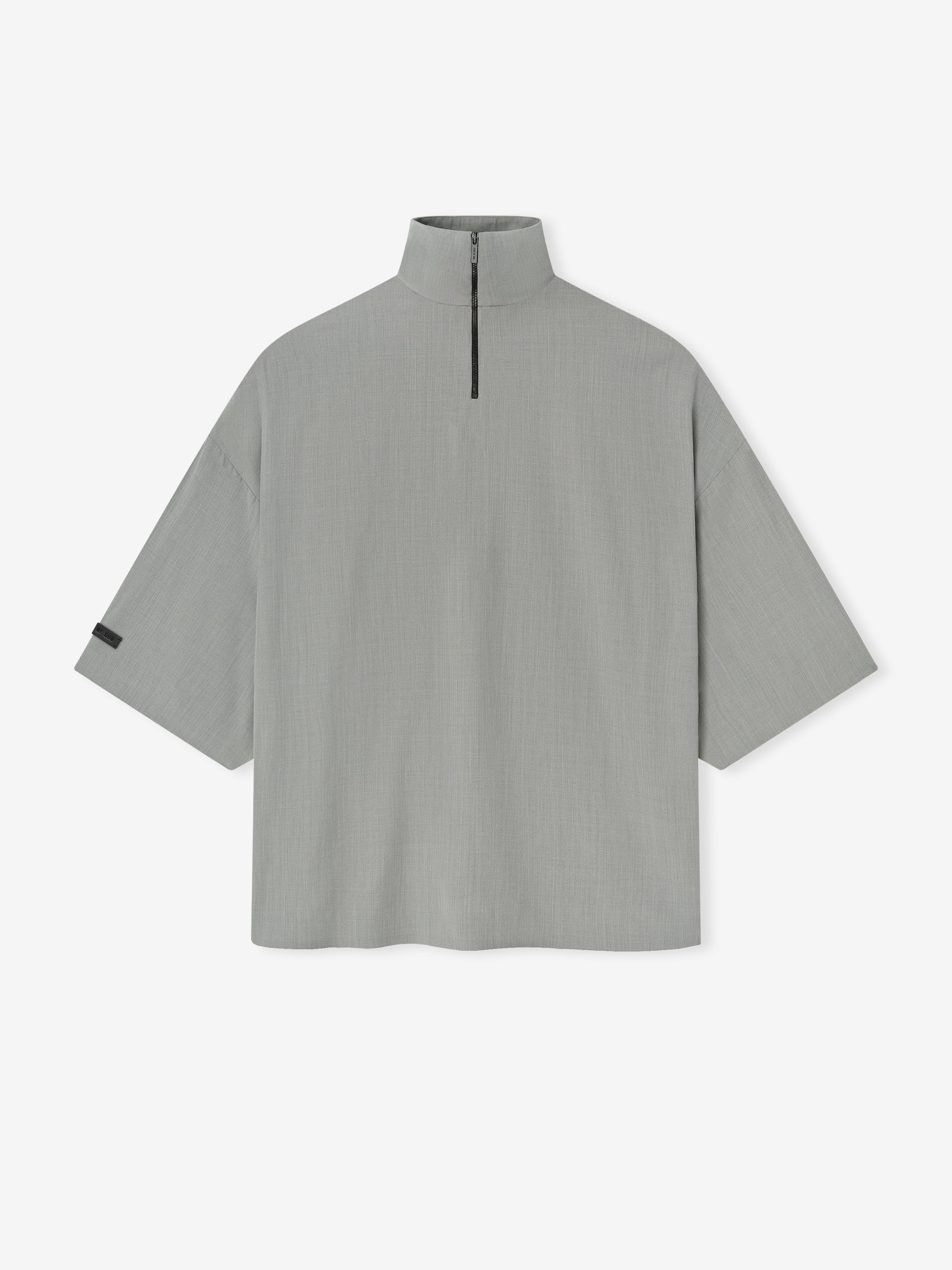 Essentials Cotton Wool Highneck Shirt Willow