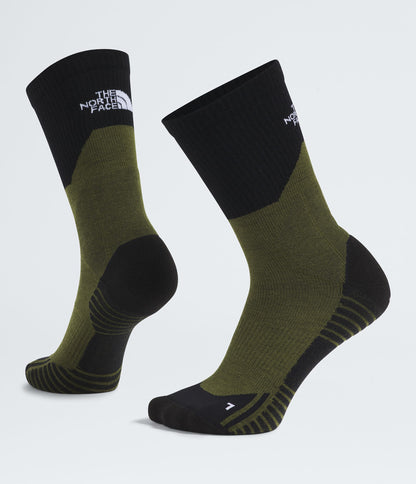 The North Face Hiking Crew Socks Bark Mist/Woodland Green/TNF Black Pine Needle