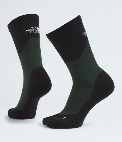 The North Face Hiking Crew Socks Bark Mist/Woodland Green/TNF Black Pine Needle