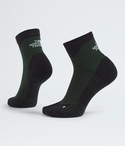 The North Face Hiking Quarter Socks TNF Black/Adriatic Blue Bark Mist/Woodland Green/TNF Black Pine Needle