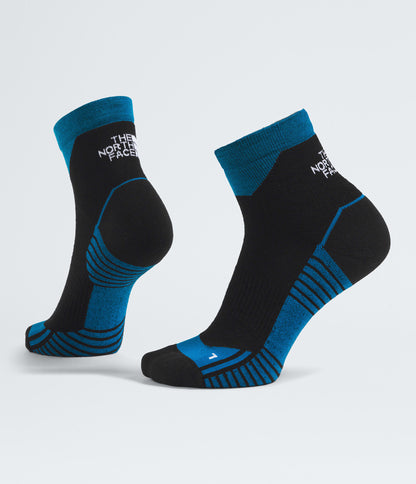 The North Face Hiking Quarter Socks TNF Black/Adriatic Blue Bark Mist/Woodland Green/TNF Black Pine Needle