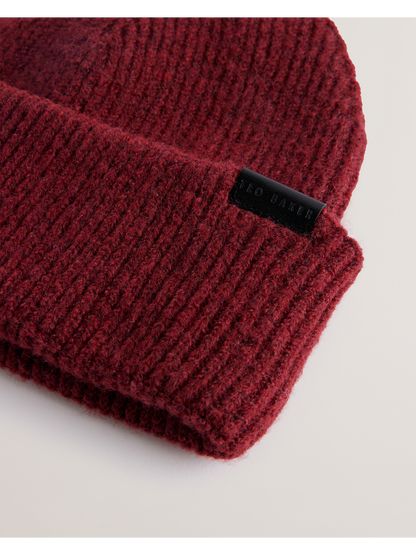 Ted Baker Alliiie Ribbed Knit Turnup Beanie Hat