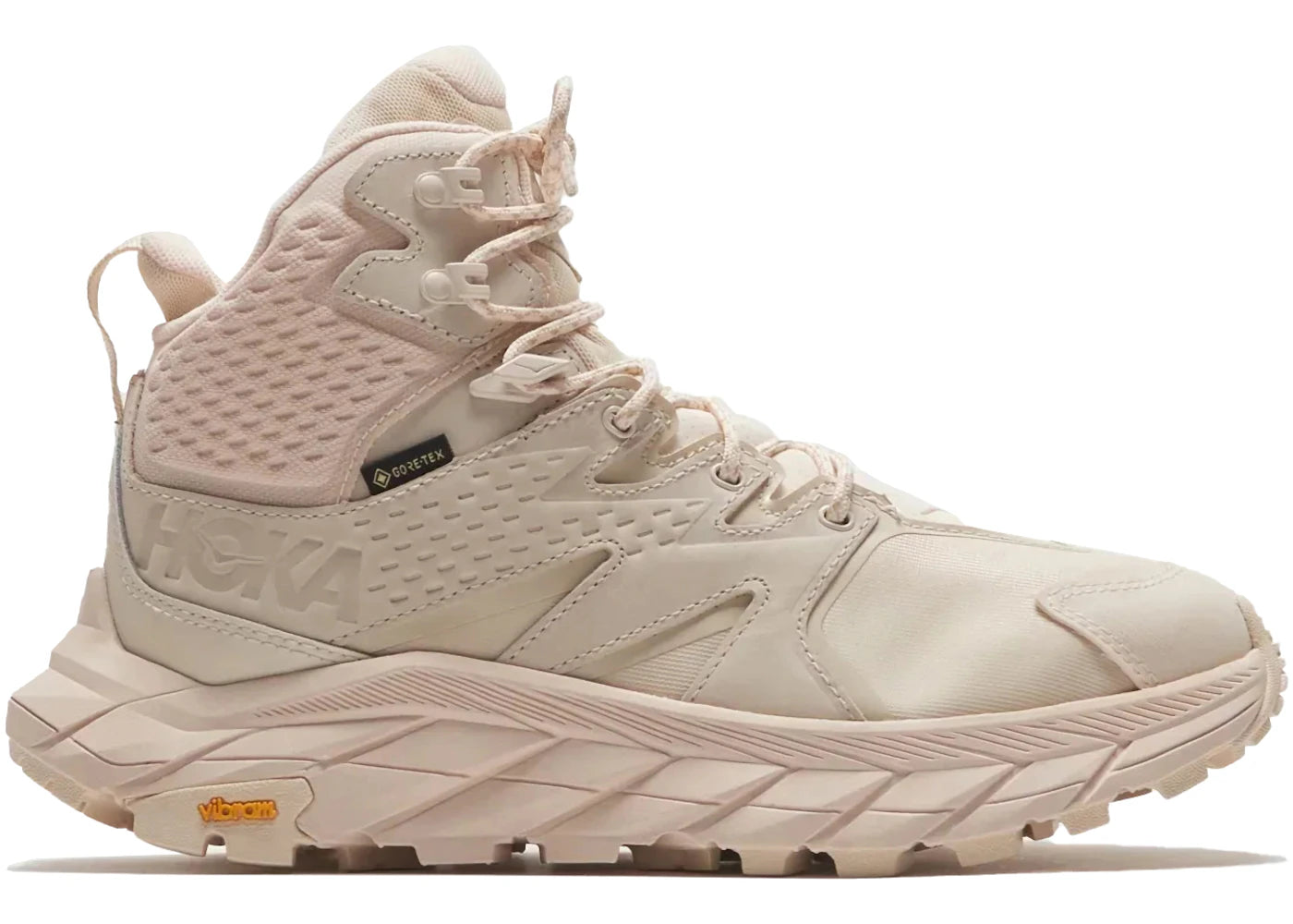 hoka one one anacapa mid gore-tex eggnog shifting sand (women's)