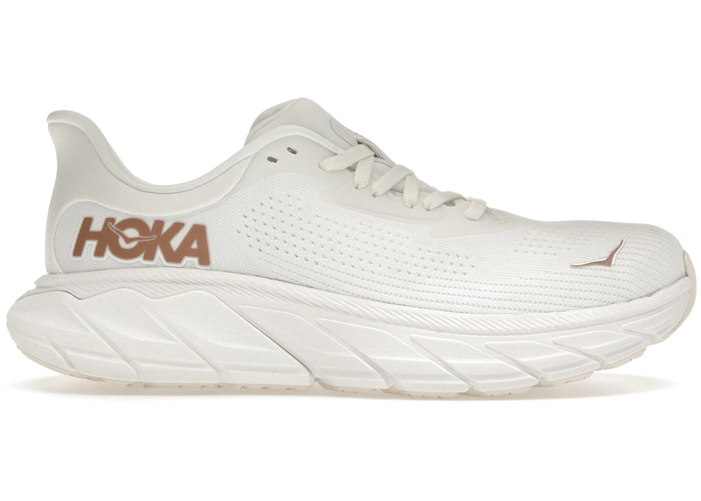 hoka one one arahi 7 blanc de blanc rose gold (women's)