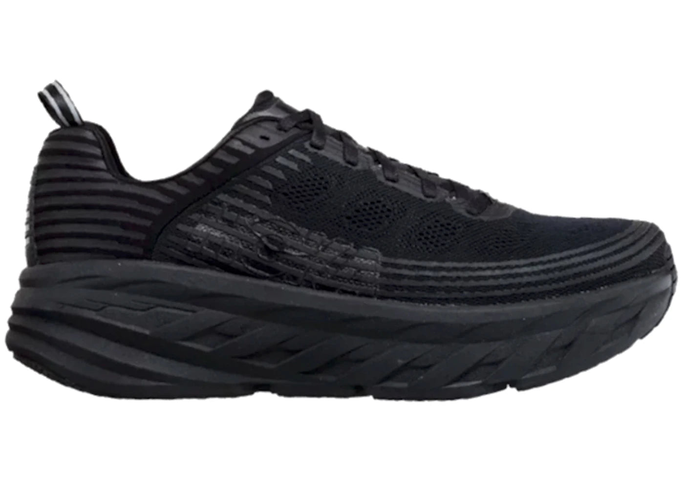 hoka one one bondi 6 triple black (wide)