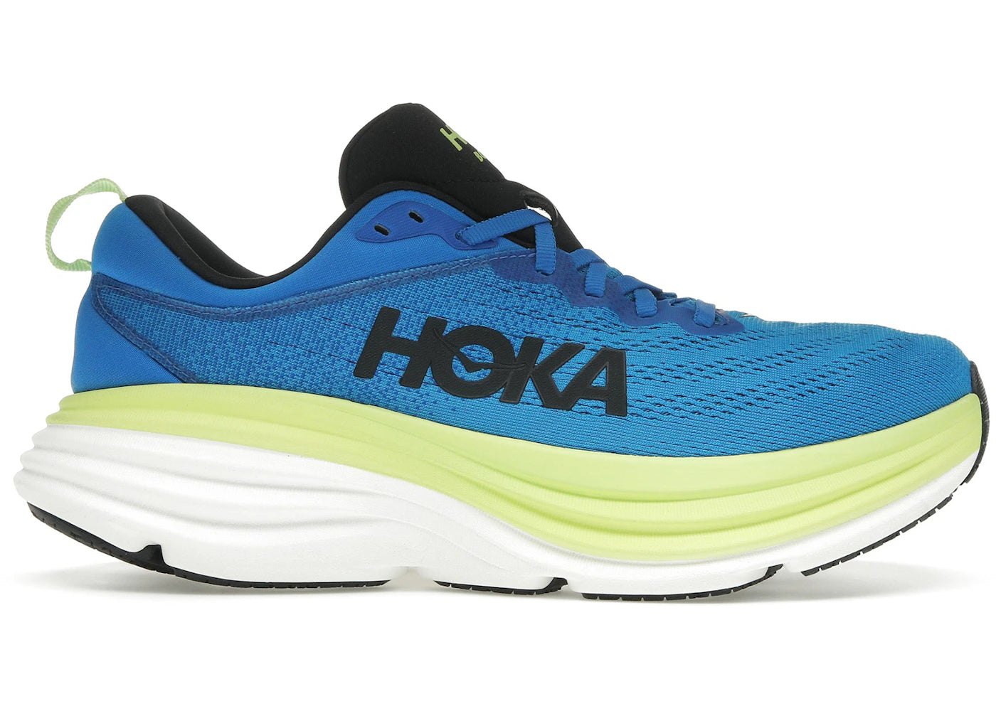 Hoka One One Bondi 8 Electric Cobalt Lettuce