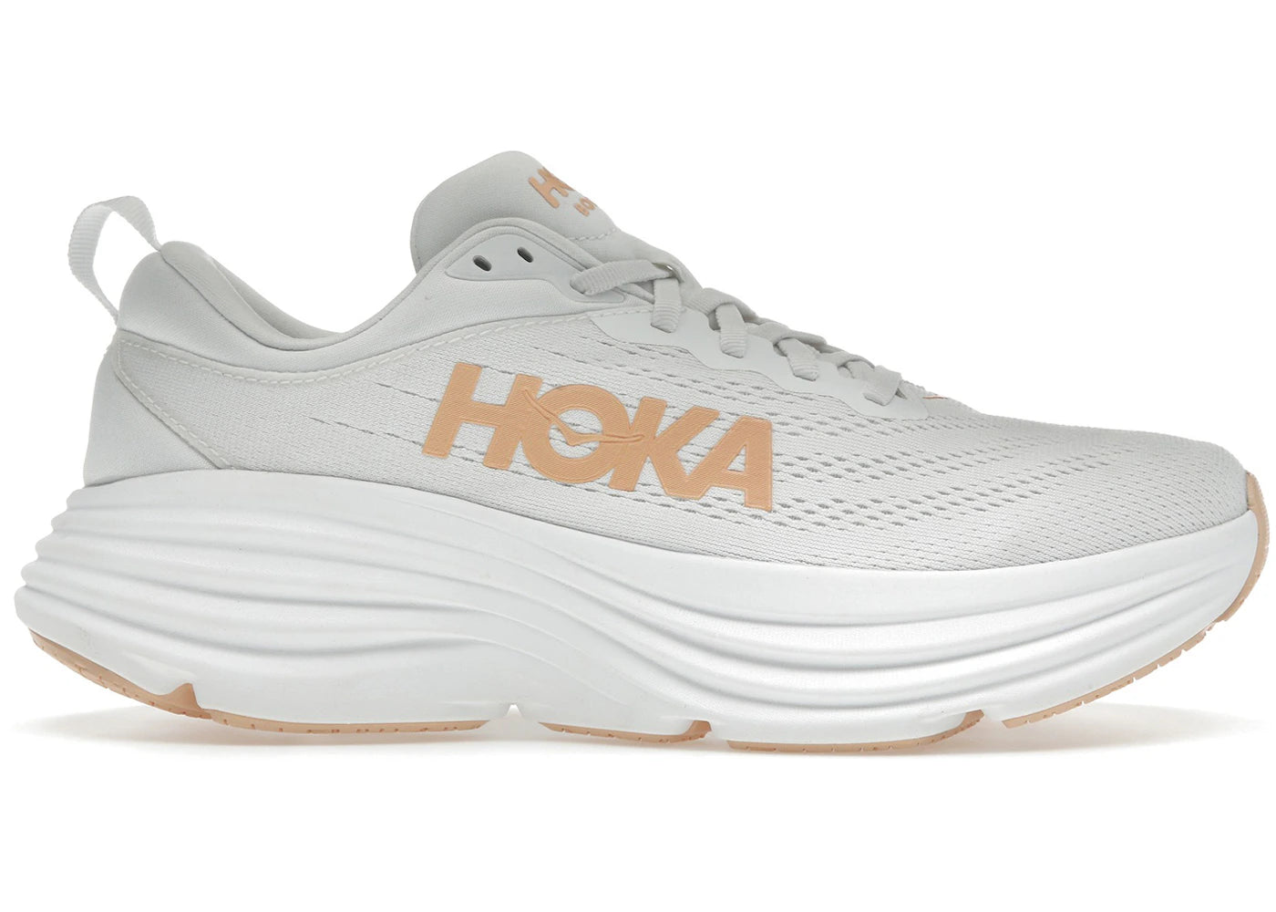 Hoka One One Bondi 8 White Cantaloupe (Women'S)