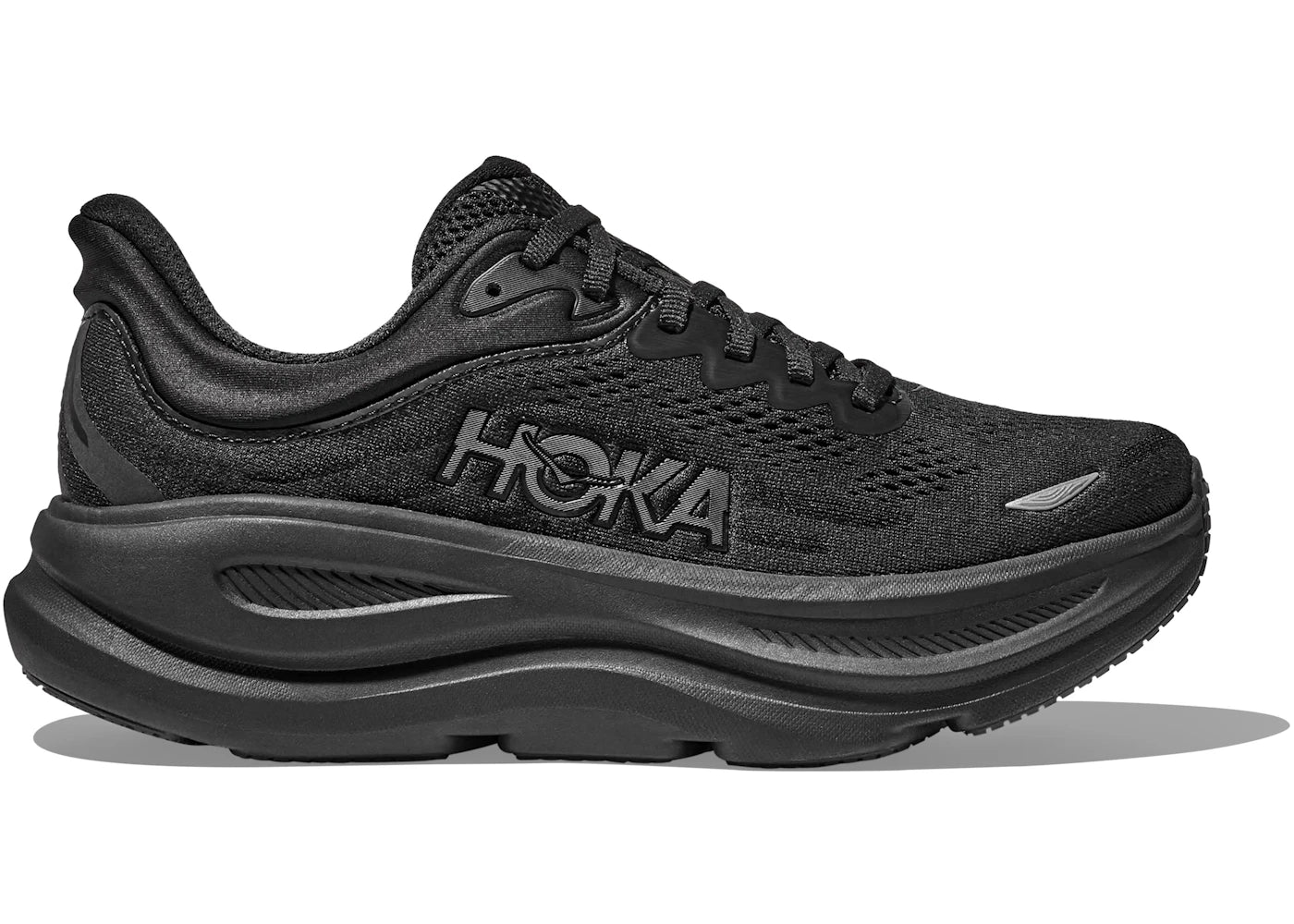 hoka one one bondi 9 triple black (women's)