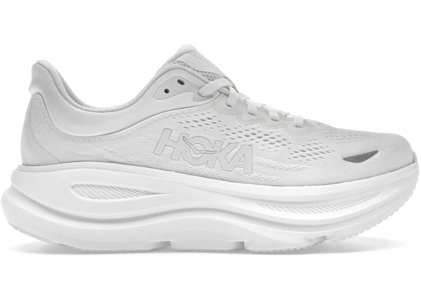 hoka one one bondi 9 triple white (women's)