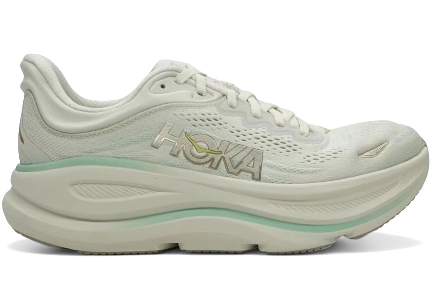 hoka one one bondi 9 truffle salt sea glass (women's)
