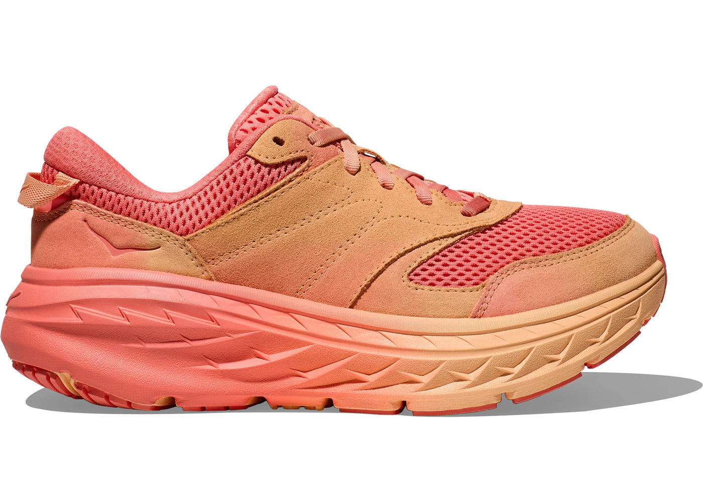 hoka one one bondi l vibrant bloom cantaloupe