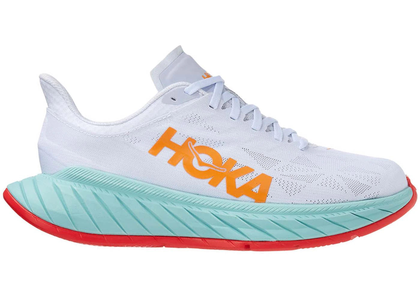 Hoka One One Carbon X 2 White Blazing Orange (Women'S)