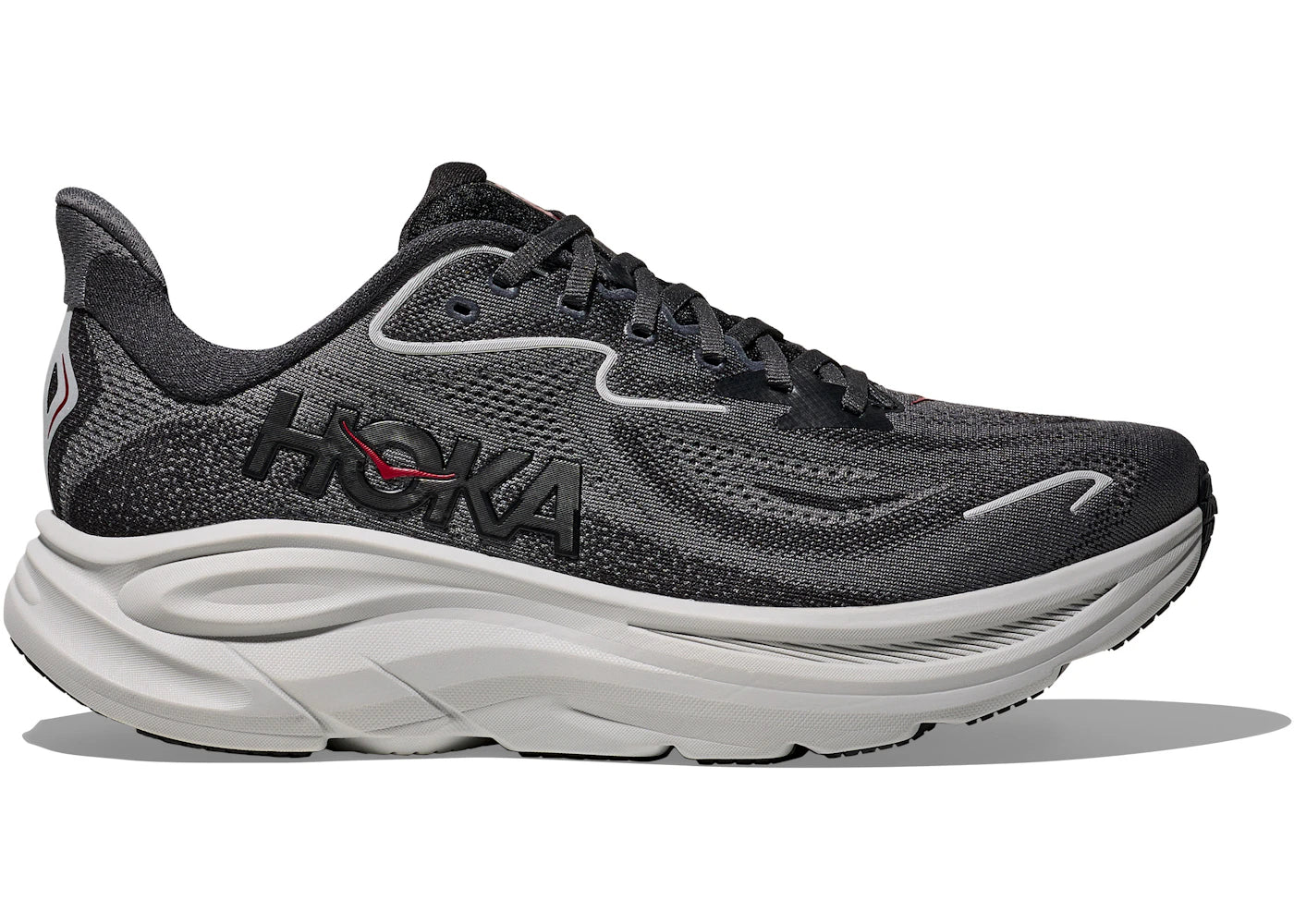 Hoka One One Clifton 10 Carbon Black Satellite Grey