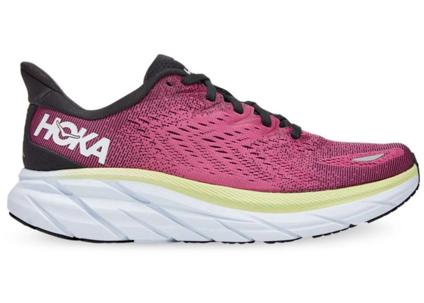 Hoka One One Clifton 8 Ibis Rose Pink Green (Women'S)