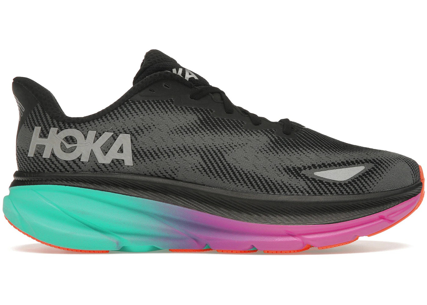 Hoka One One Clifton 9 Gore-Tex Black Electric Aqua (Women'S)