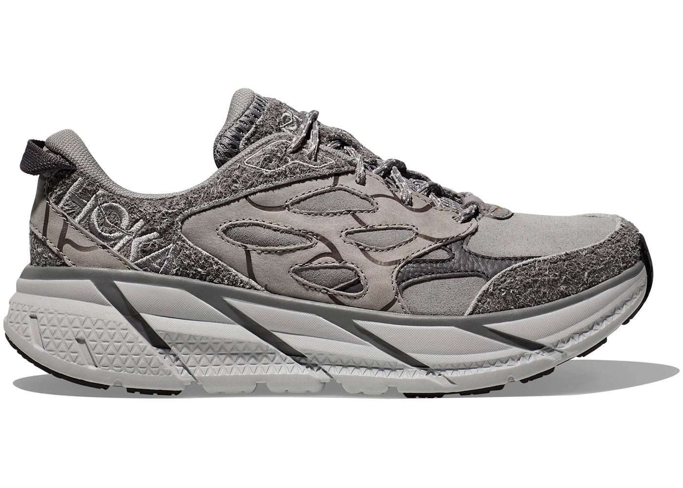 Hoka One One Clifton L Elite Terrain System Galactic Grey