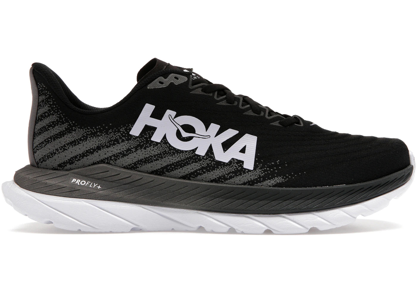 Hoka One One Mach 5 Black Castlerock Grey