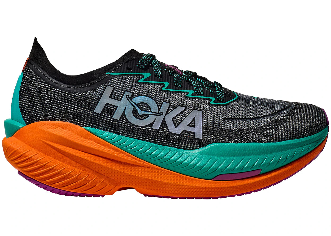 Hoka One One Mach X 2 Black Electric Aqua (Women'S)
