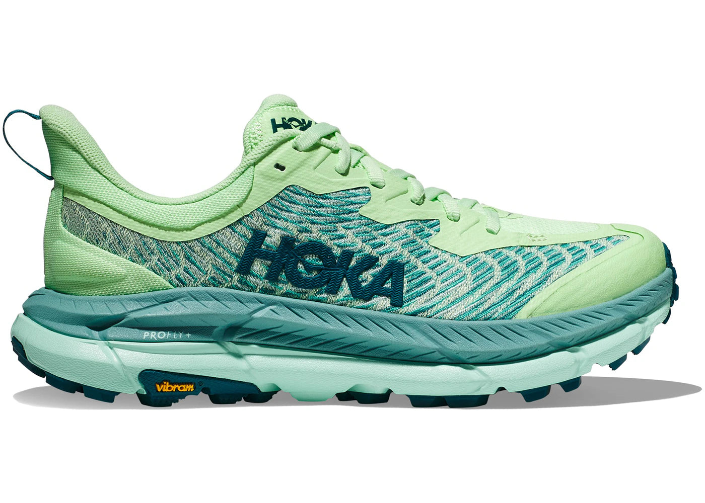 Hoka One One Mafate Speed 4 Lime Glow Ocean Mist (Women'S)