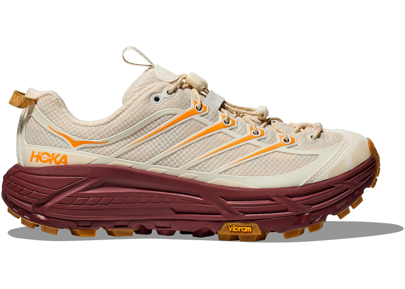 Hoka One One Mafate Three2 Vanilla Varsity Burgundy