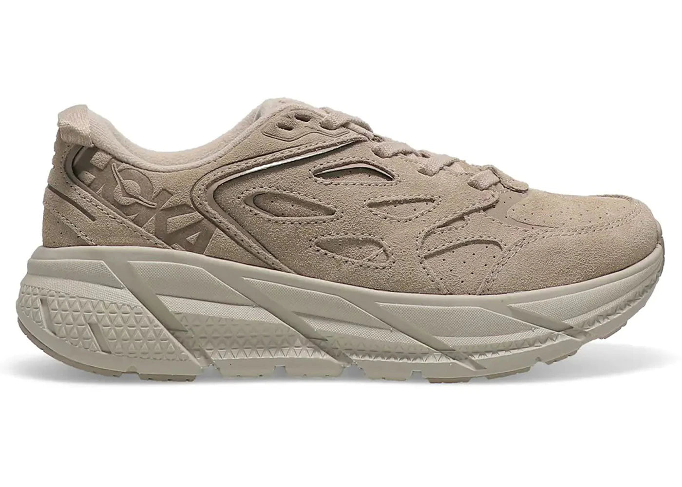 Hoka One One Clifton L Suede Simply Taupe Pumice Stone (All Gender)