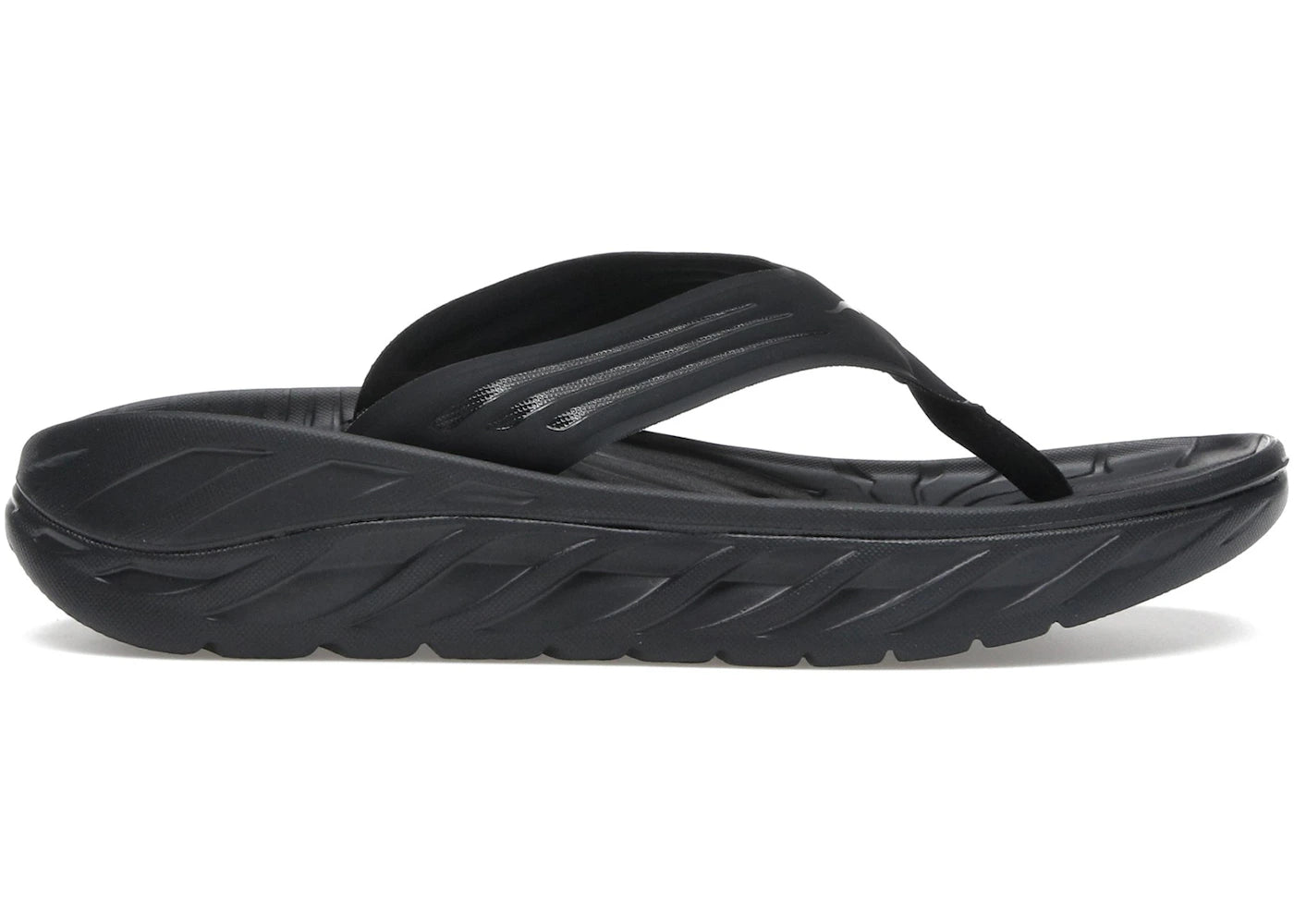 Hoka One One Ora Recovery Flip Black Dark Gull Grey