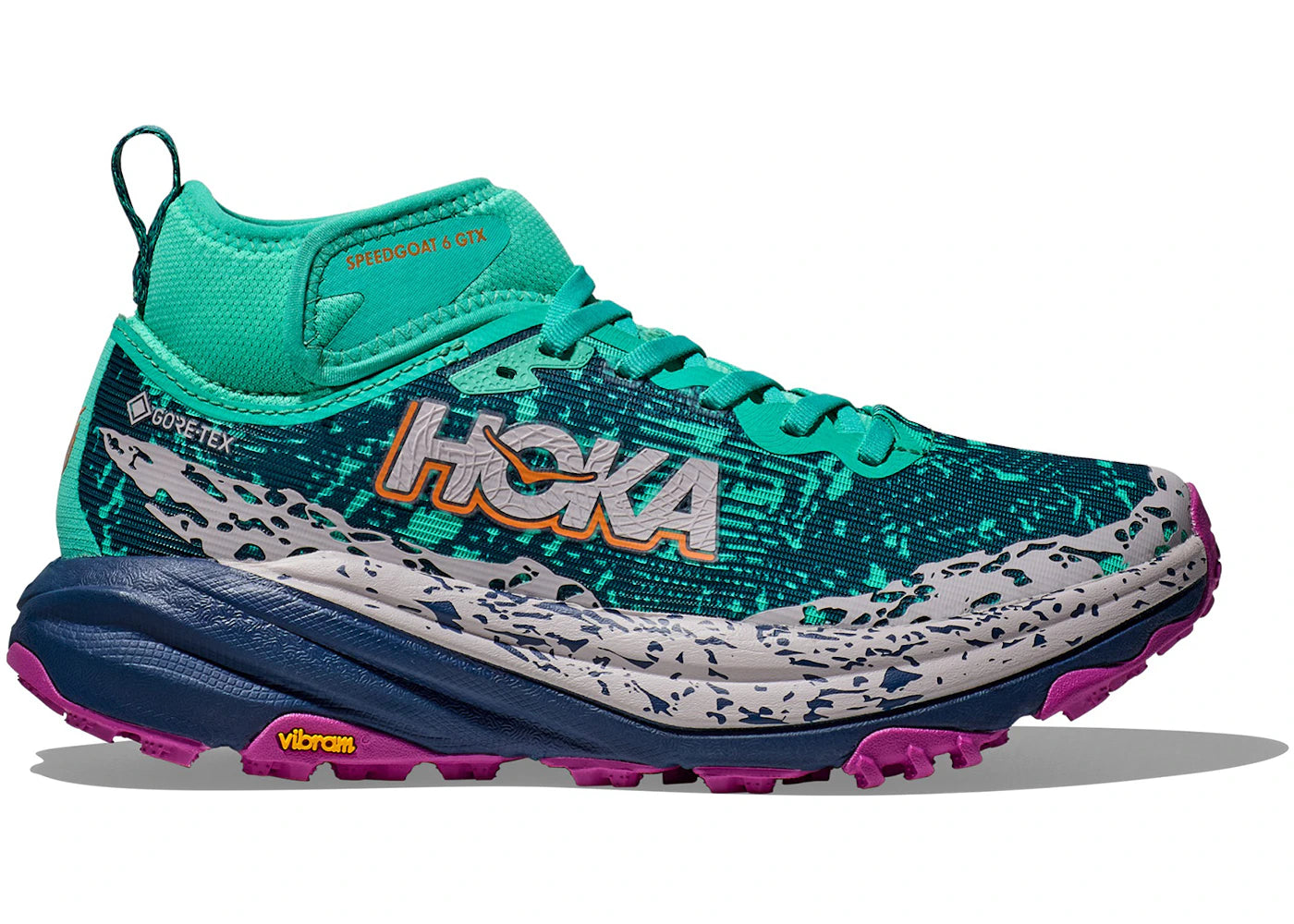 Hoka One One Speedgoat 6 Mid Gore-Tex Electric Aqua Midnight (Women'S)