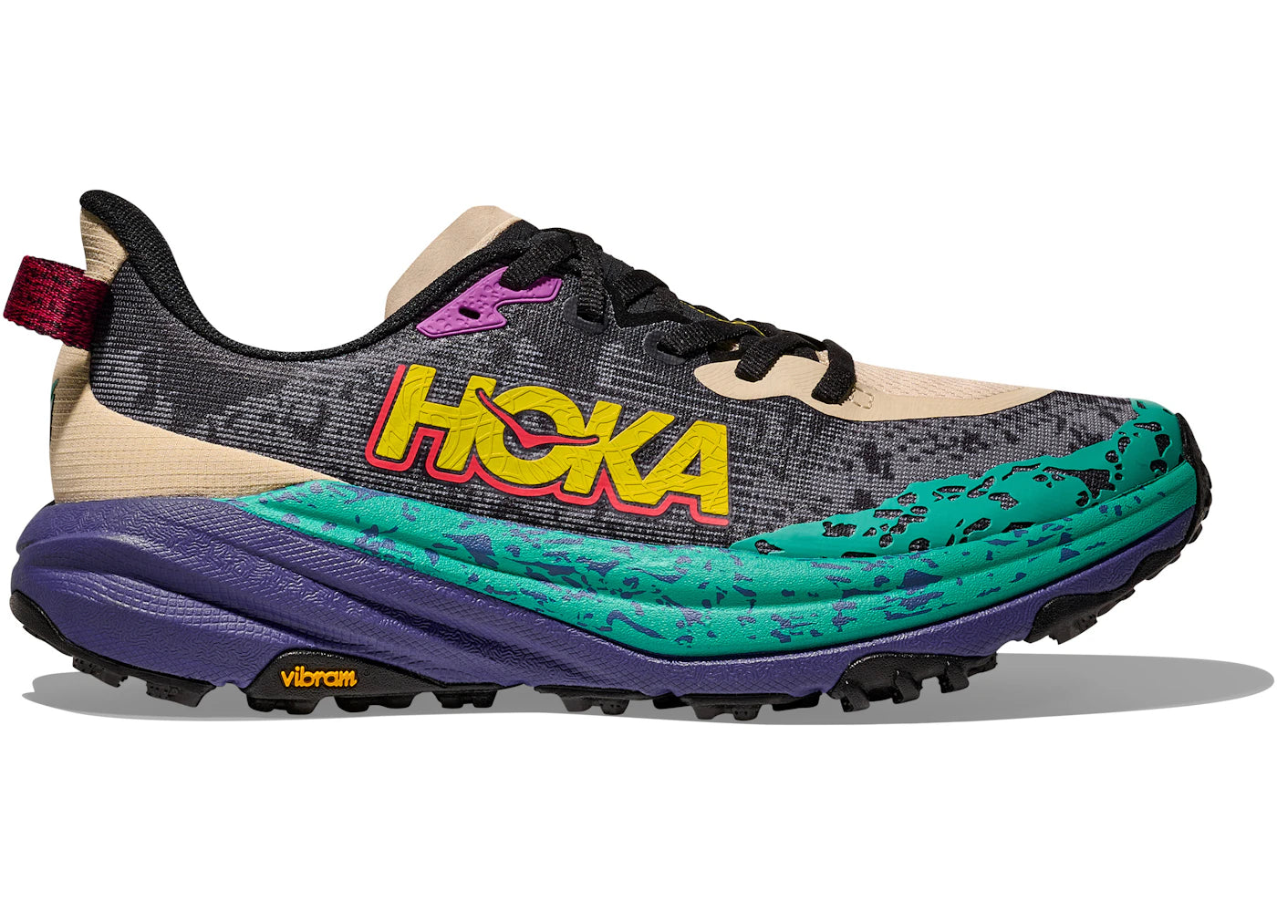 Hoka One One Speedgoat 6 Oatmeal Mountain Iris