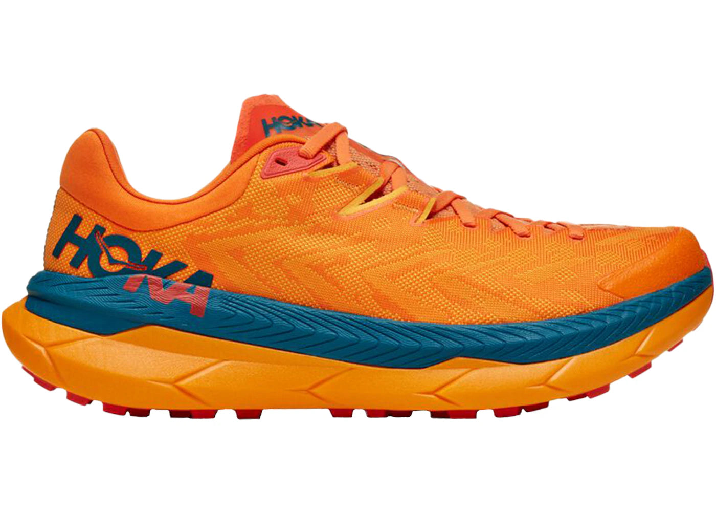 Hoka One One Tecton X Persimmon Orange Blue
