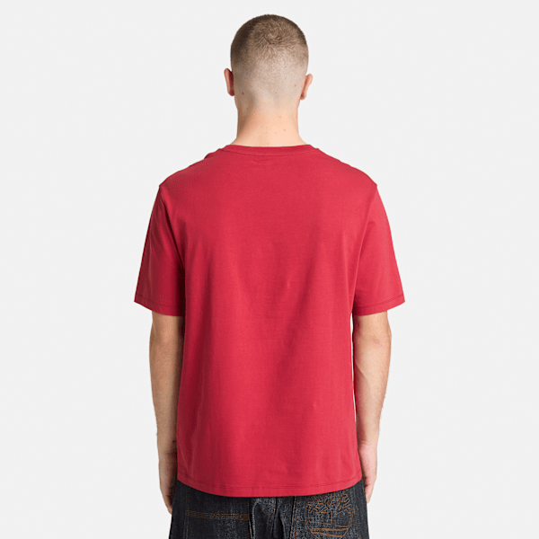Timberland Holiday Graphic Moose T-Shirt Brick Red