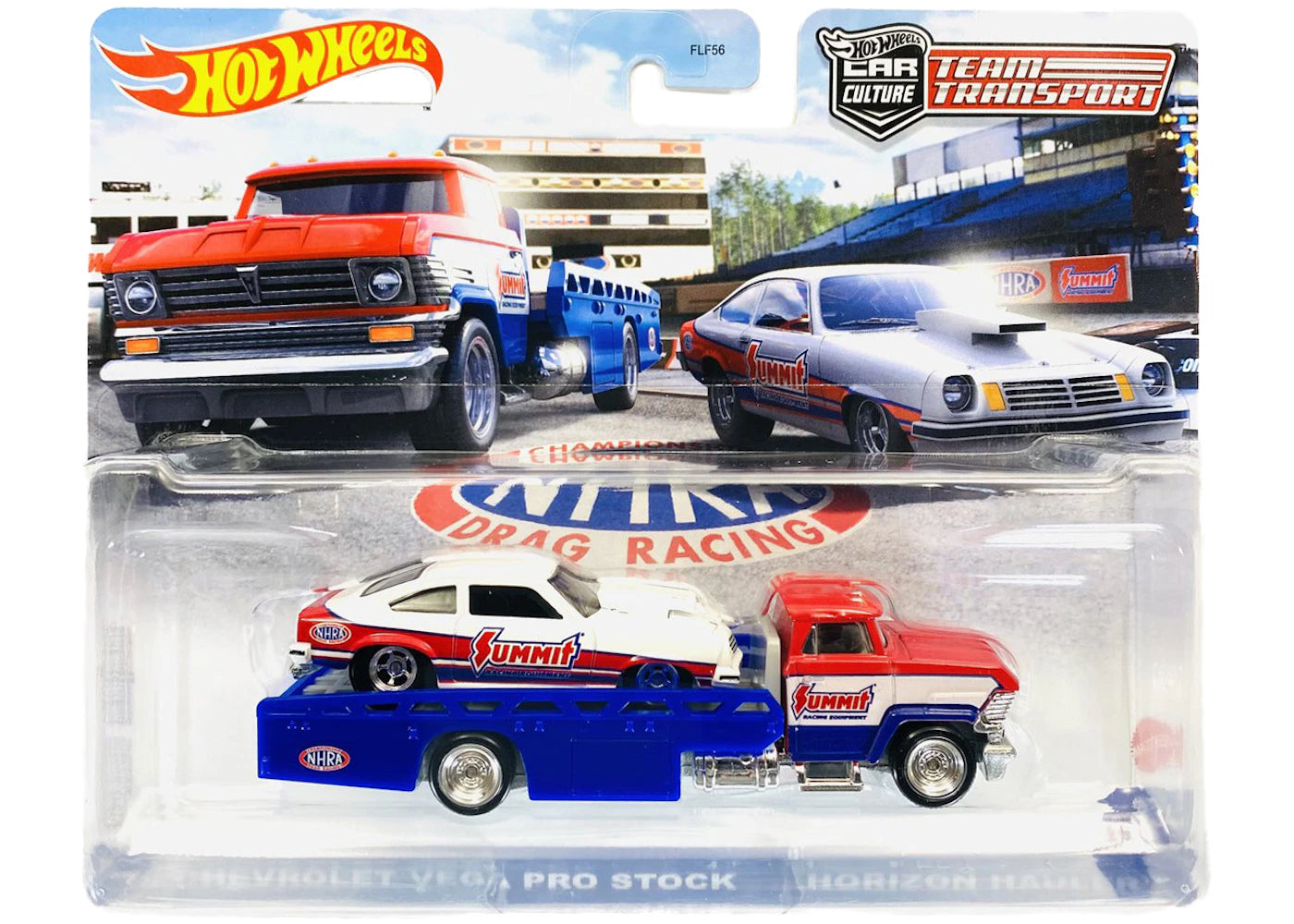 Hot Wheels Car Culture Team Transport '74 Chevrolet Vega Pro Stock & Horizon Hauler 2-Pack