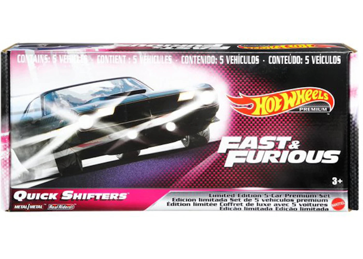 Hot Wheels Fast & Furious Set Of 5