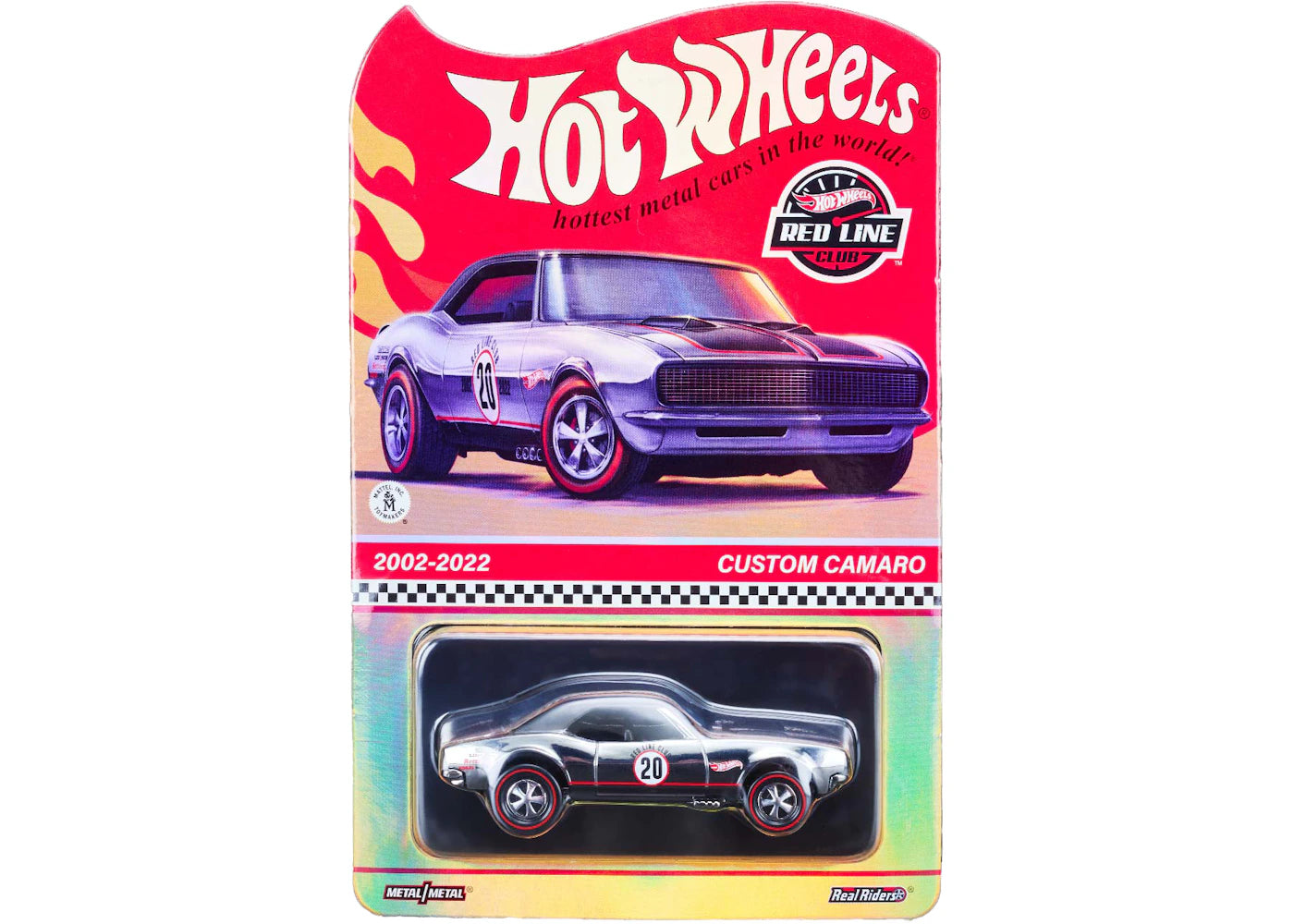 Hot Wheels Rlc Exclusive 20Th Anniversary Custom Camaro Chase Foil Package