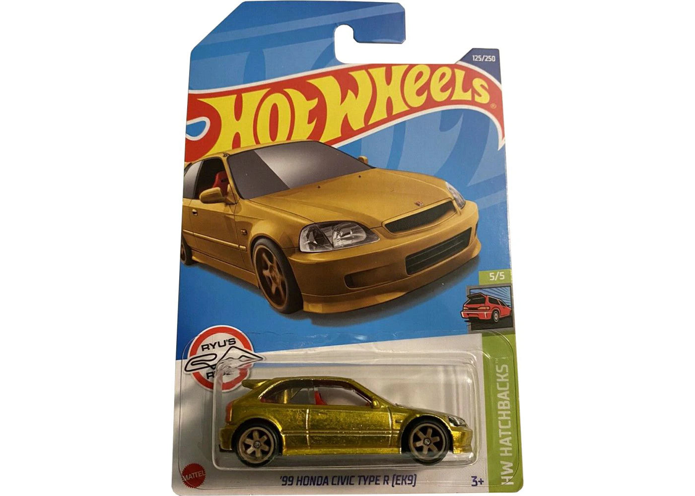 Hot Wheels Super Treasure Hunt 2022 99 Honda Civic Type R (Ek9)