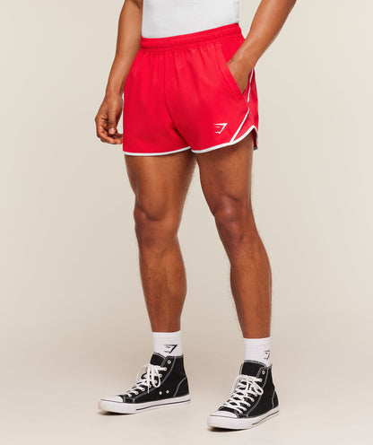 Gymshark Accent Conditioning Shorts Athletic Red