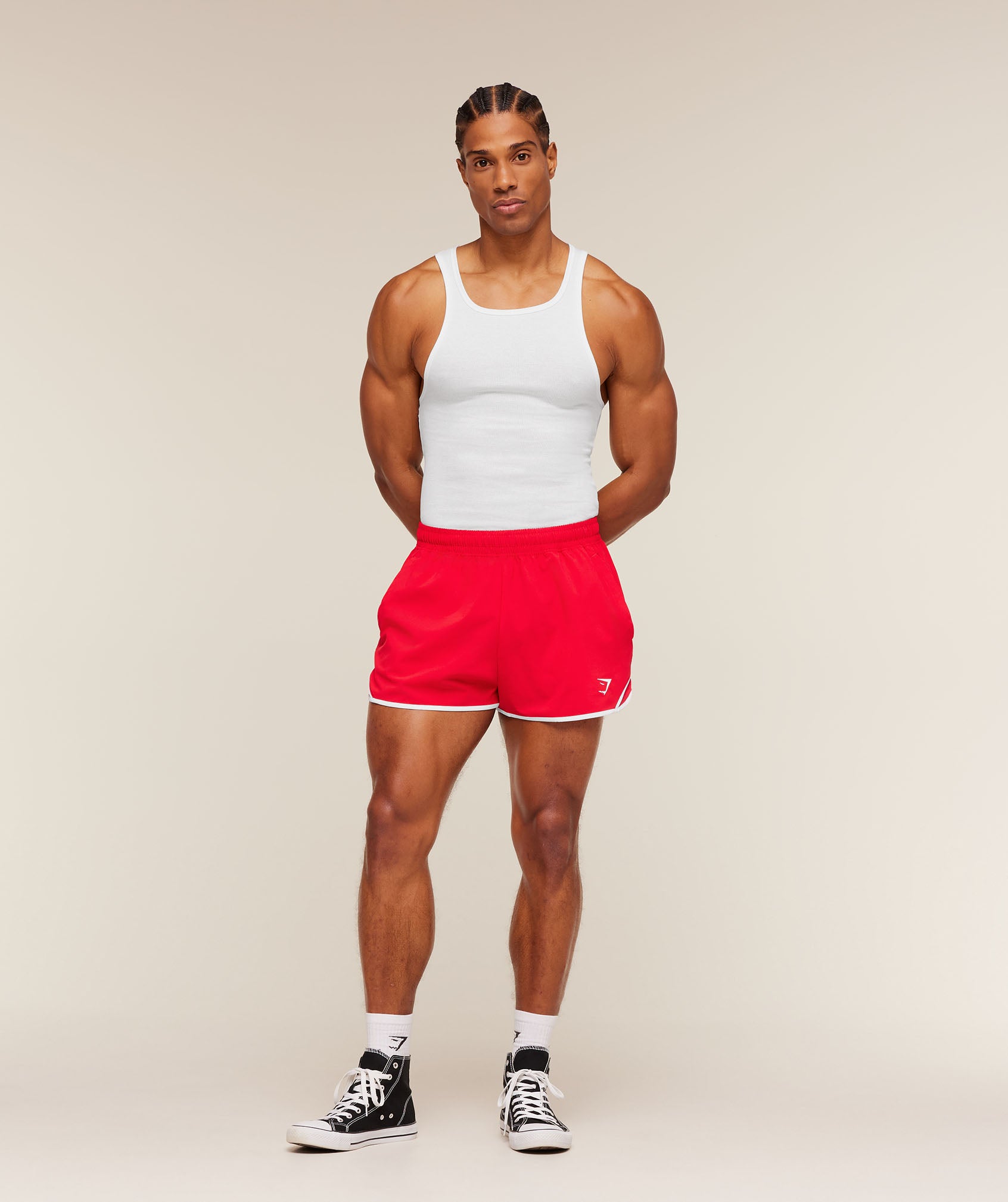 Gymshark Accent Conditioning Shorts Athletic Red