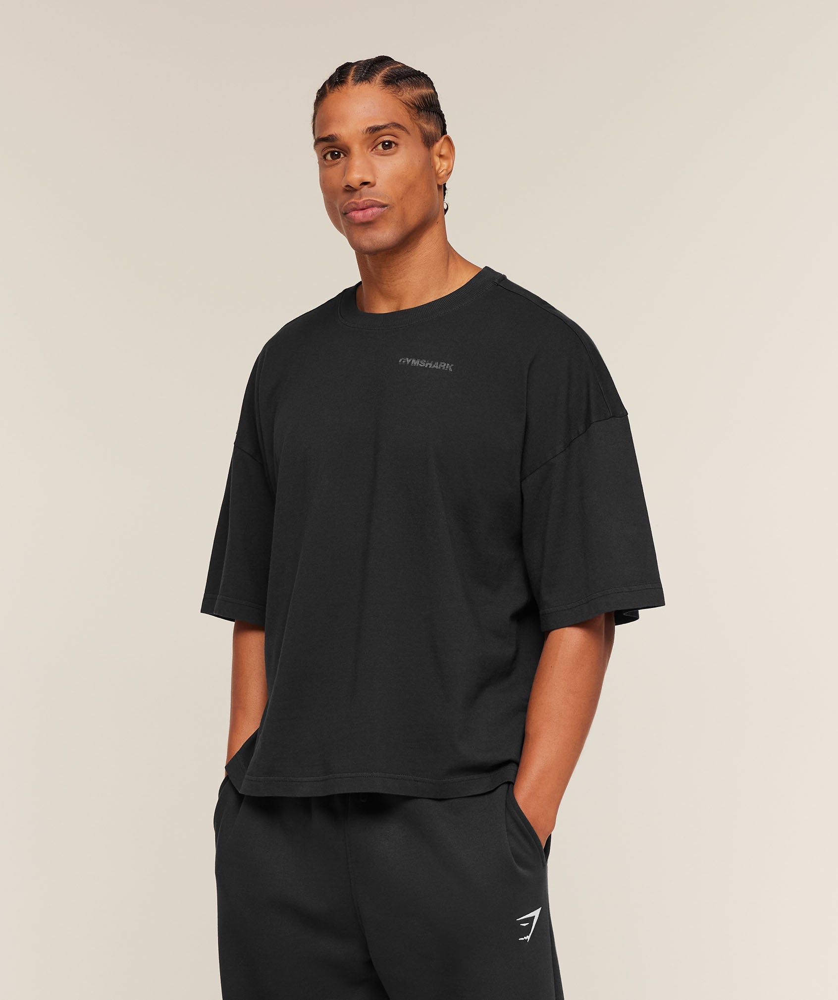 Gymshark Accent Boxy T-Shirt Black
