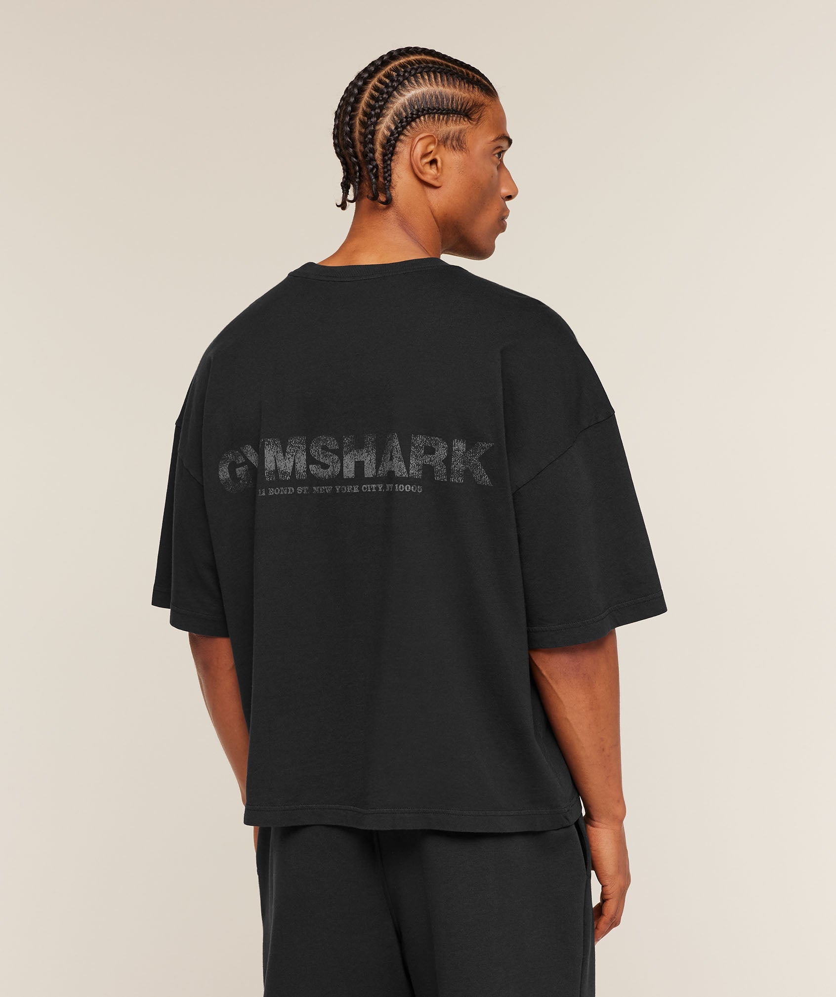 Gymshark Accent Boxy T-Shirt Black