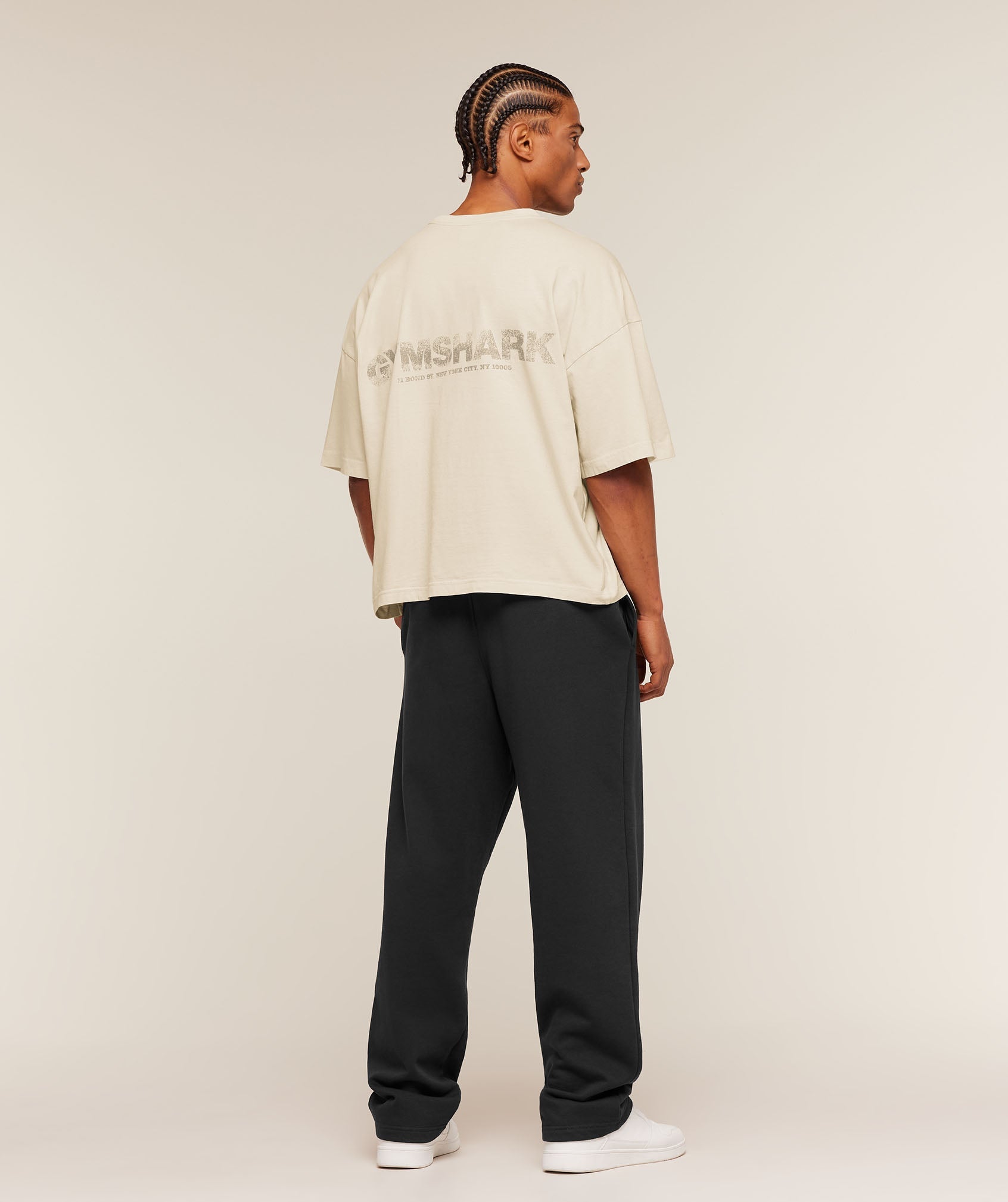 Gymshark Accent Boxy T-Shirt Tinted White