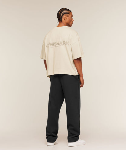 Gymshark Accent Boxy T-Shirt Tinted White