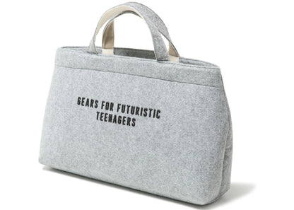 Human Made Felt Large Tote Bag Grey