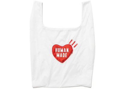 Human Made Packable Nylon Tote Bag White